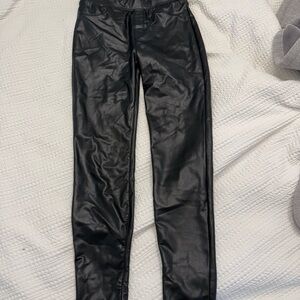 Sanctuary Black Faux Leather Trousers